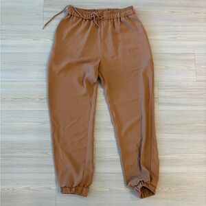 WAYF tan joggers